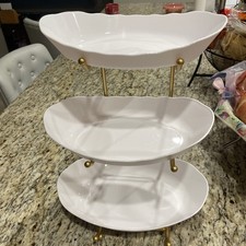 Frutero mostrador de cocina cesta de frutas de 3 niveles con soporte de metal en niveles