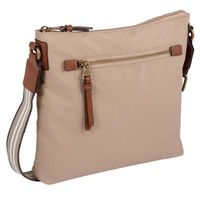 Camel Active Damen Schultertasche Handtasche Beige Nylon Verstellbar Leicht