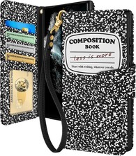 Samsung Galaxy S22 Ultra Wallet Case with Wrist Strap - Leather Flip Folio Cover