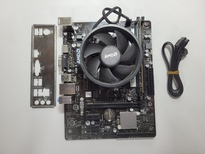 BIOSTAR MOTHERBOARD AMD Ryzen 7 3700X, 8GB RAM, IO Shield #1402