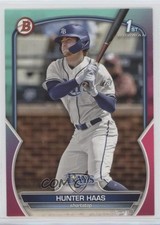 2023 Bowman Draft Aqua & Pink Gradient 157/199 Hunter Haas #BD-160 5b1