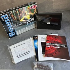 Creative Sound Blaster X-Fi PCI Sound Card SB0410 with Box and Manual Untested