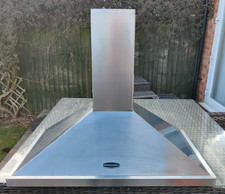 RANGEMASTER 90cm COOKER HOOD EXTRACTOR STAINLESS STEEL SILVER LEIHDC90SC
