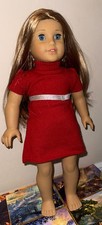 American Girl Doll 2012 McKenna Brooks 18” with Ruby and Ribbon Holiday Dress