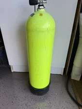Luxfer 80CF Yellow Scuba Diving Tank 3000PSI Diving w/ Valve. Fresh hydro/vip