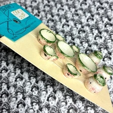 Artisan Miniatures, By Barb White Green Bowl Set, Farmhouse Watermelon 1:12