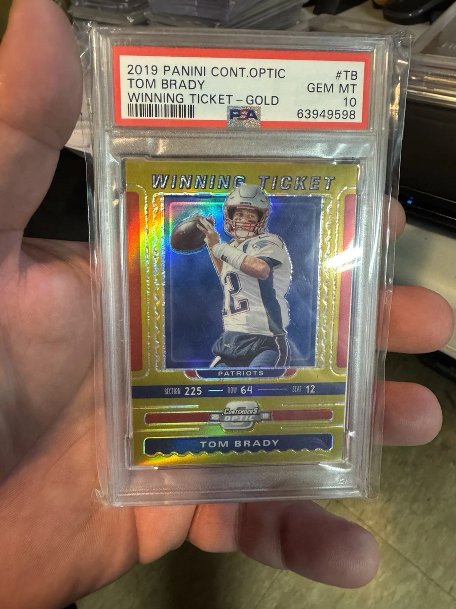 Panini Contenders Optic Tom Brady #WT-TB Trading Card 2019 for