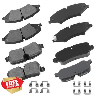 cciyu 8pcs Front Rear Ceramic Brake Pads for Land Rover LR4/Sport/Range