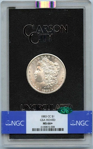 1883-CC Morgan Dollar GSA HOARD S$1 NGC MS66+ (CAC)