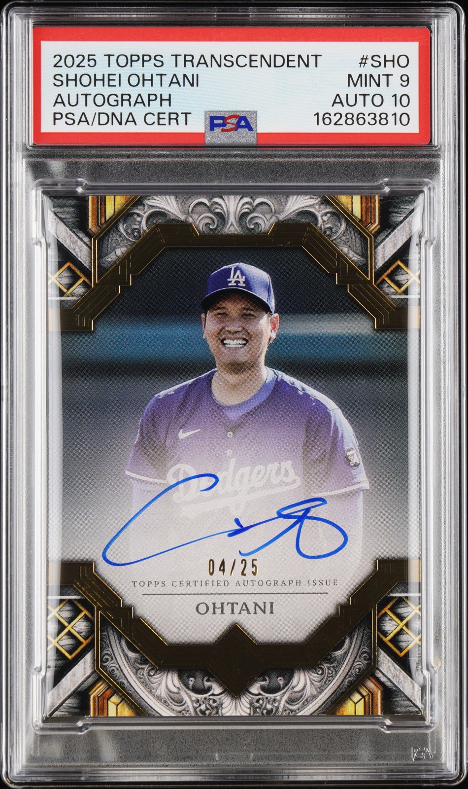 2025 #SHO SHOHEI OHTANI 4/25 PSA 9 AUTO 10
