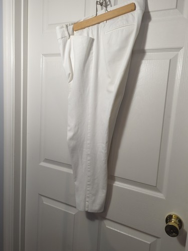 Merona Womens Dress Pants 16 Modern Fit Stretch Extensible White Easy EUC POCKET - Picture 9 of 9