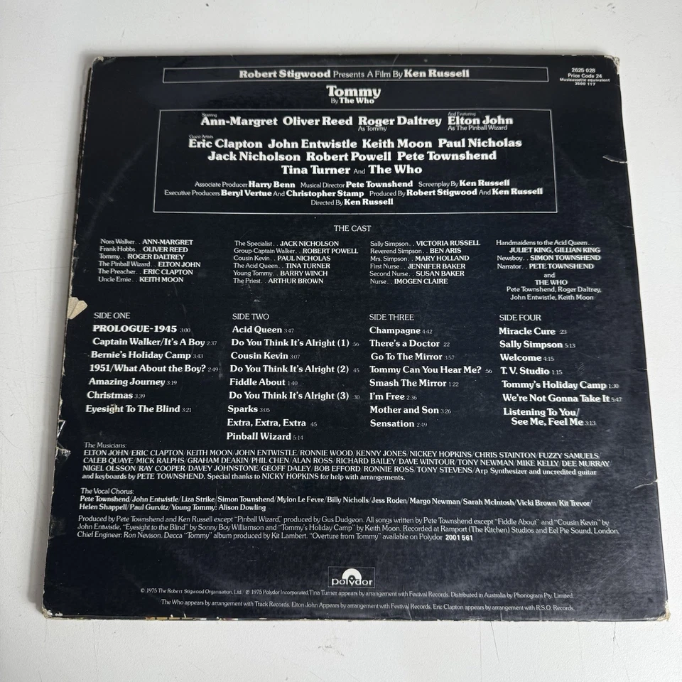 Tommy The Movie Original Soundtrack Vinyl LP Polydor Records 1975 2625028 - Image 2 of 4