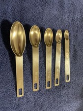 Set of 5 Heavy Duty Oval Stainless Steel Measuring Spoons