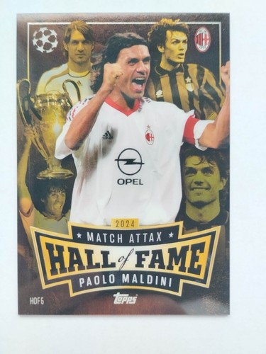 TOPPS Match Attax UCL 2024/25 Hall of Fame HOF 5 PAOLO MALDINI AC MILAN - Zdjęcie 3 z 4