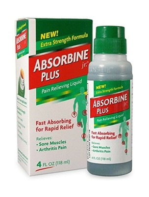 Absorbine Jr Plus Pain Relieving Liquid - New Extra Strength Formula - 4 Fl Oz (765857713823)
