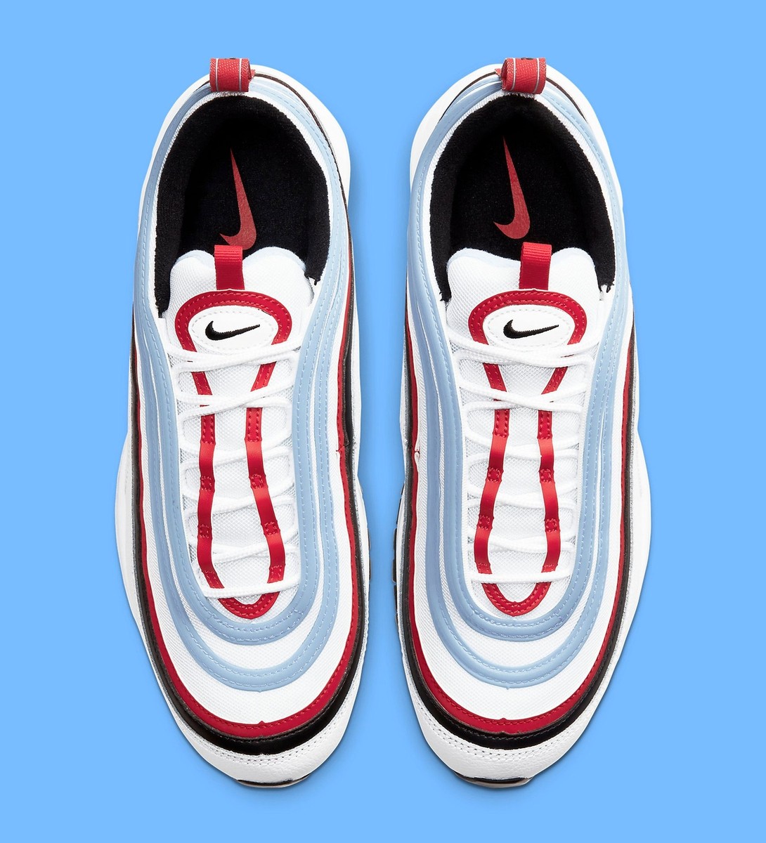 Nike Air Max 97 Gundam USA White Blue Black University Red CW6986