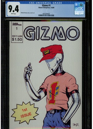 GIMZO 1 CGC 9.4 NEAR MINT 1985 CHANCE ENTERPRISE COMICS MICHAEL DOONEY ART STORY