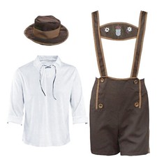 Adults Oktoberfest Couple Lederhosen German Beer Bavarian Mens Womens Costume AU — image 10