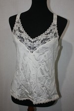 Vtg Maideneform Sz 34 Peach Lingerie Negligee Camisole Lace Trim USA Made ILGWU