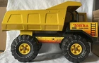 Vintage Tonka XMB-975 Loader Metal Dump Truck Yellow Turbo Diesel Great Shape