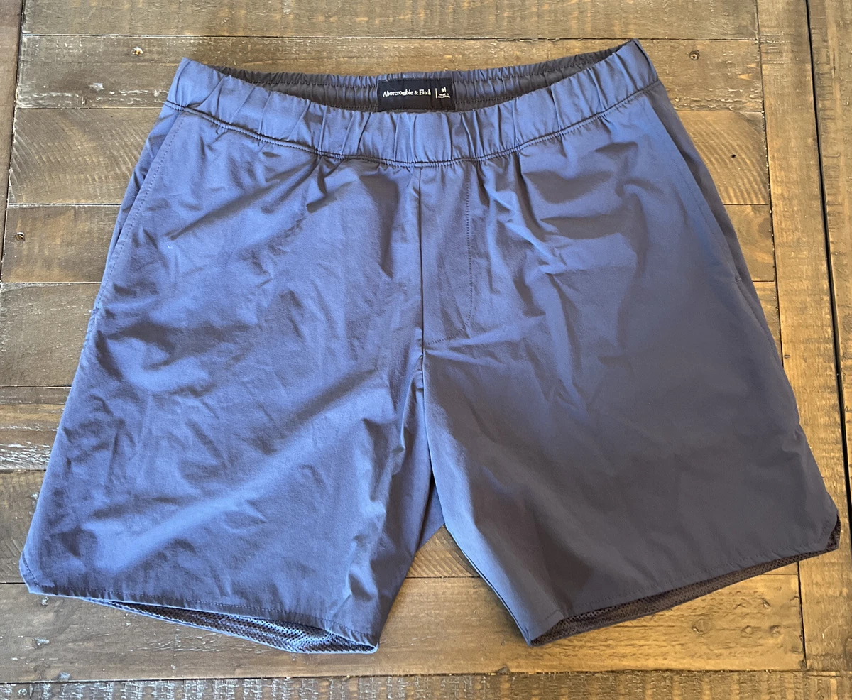 Abercrombie And Fitch Men Bathing Suit blue W side Pocket size M