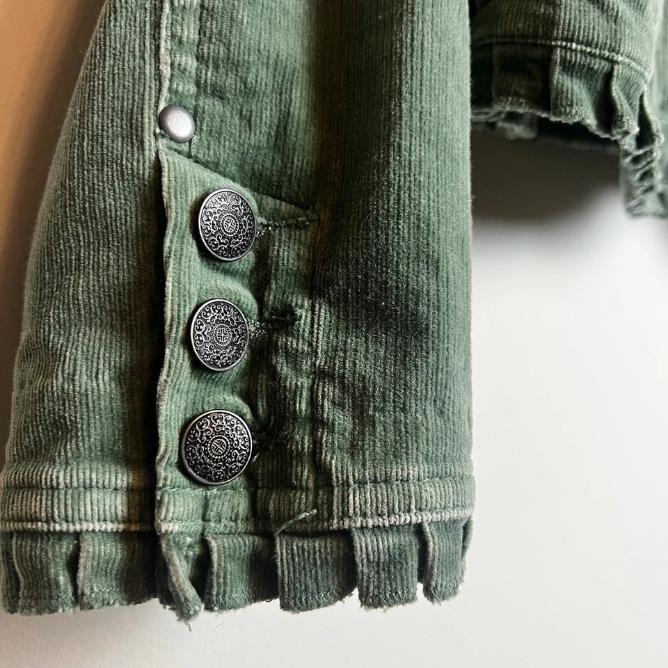 Chaqueta de pana verde vintage de Chico's y pantalones de campana Talla M / 8 / Chico's 1 Foto 3 de 4
