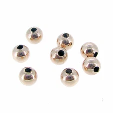 14k Rose Gold Filled Round Seamless Bead Spacer Many Sizes