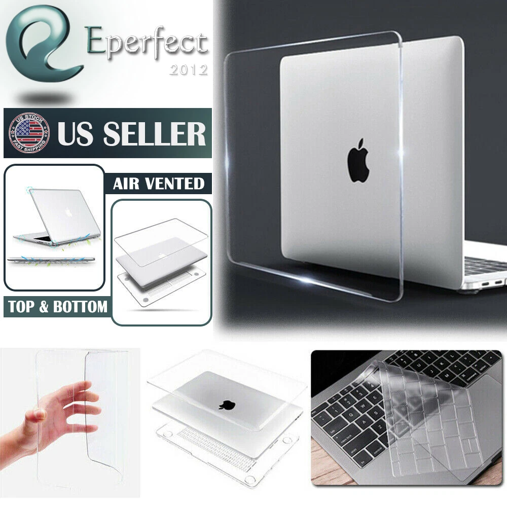 For 2023 MacBook Air M2 A2681 A2941 Pro 16 A2991 Clear Hard Case Keyboard  Cover