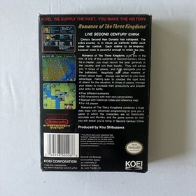 Romance of the Three Kingdoms (NES) CIB Good Condition