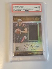 2022 Panini Illusions Football Bailey Zappe First Impressions Rpa PSA 10 Pop 2