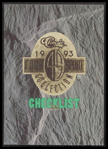 1993 Classic Four Sport Collection Checklist #320 1-54 Multisport CB-1-1-A-27 - 第 1/2 張圖片