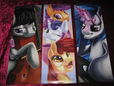 My little Pony G4 Poster Octavia Scootaloo Apple Bloom Sweetie Belle DJ Pon3