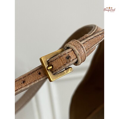 Authentic Louis Vuitton Nude Brown Distressed Leather Open Toe