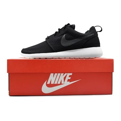 nike roshe run mens black