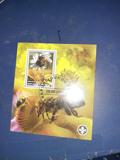 benin minisheet mini sheet bees x 1000f value 2007