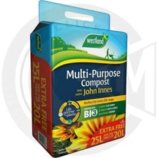 Image of Westland Multi-Purpose Compost BIO3 With John Innes 25 Litre All Year Round