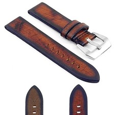 DASSARI Riviera Thick Vintage Italian Leather Watch Band Strap