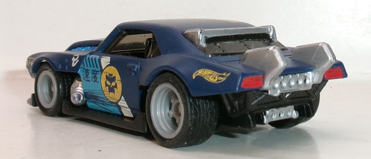 LOOSE 2023 HOT WHEELS 1:64 BLUE CUSTOM '68 CAMARO WHEEL SWAP