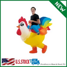 Inflatable Costume Rooster Ride on Chicken Costume Adult