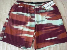 SmartWool Active 8" Lined Training Shorts, NWT - Men’s L - Black Cherry, $75