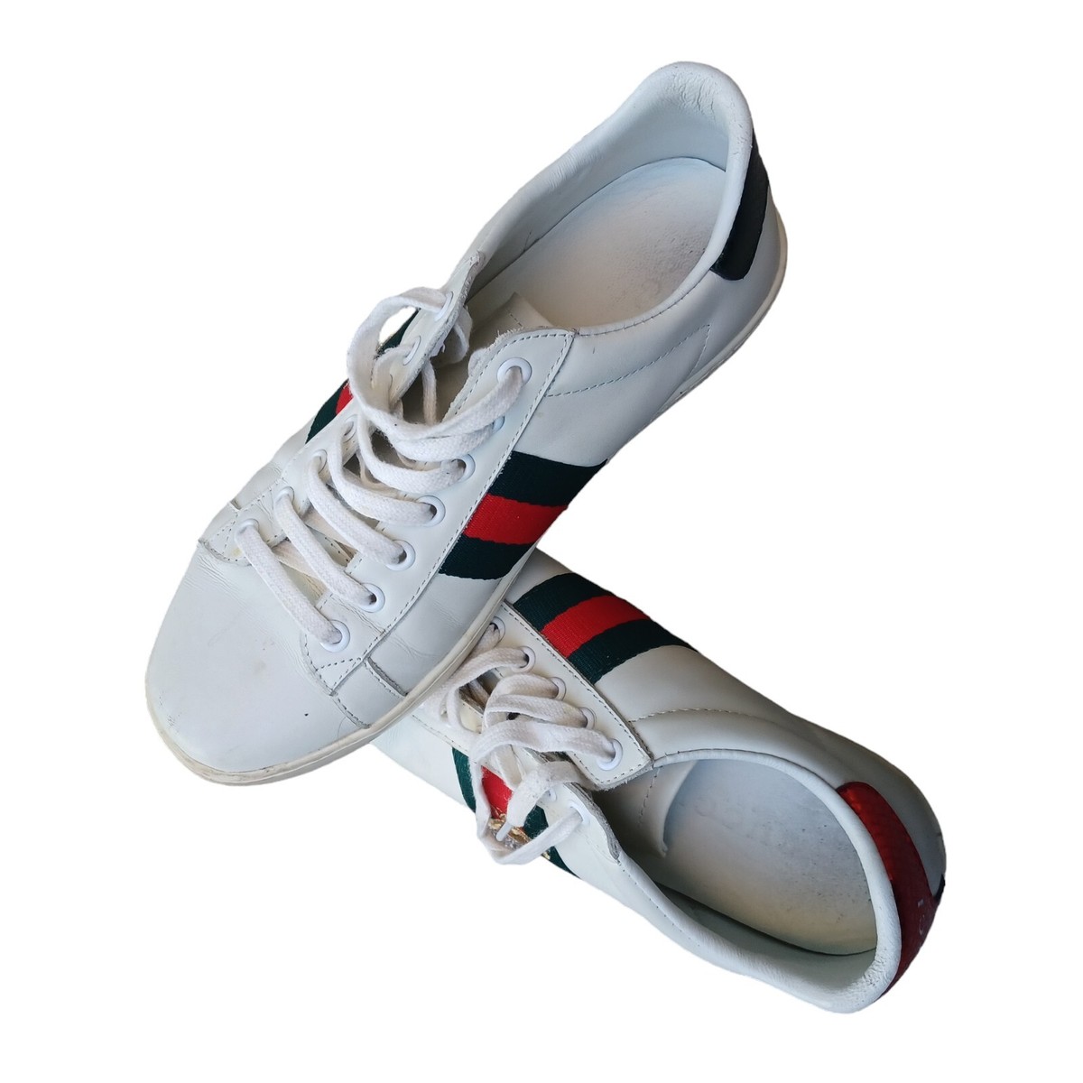 Gucci Ace Sneakers Women's's Size US 6.5 White Leather Shoes