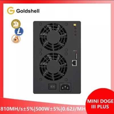 Goldshell Mini DOGE 3 III Plus 810MH/s 500W LTC DOGE BELLS Miner with PSU