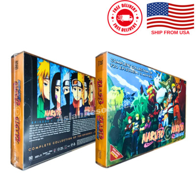 Anime DVD Naruto & Naruto Shippuden Complete (720 Ep+11 Movies) English Dubbed
