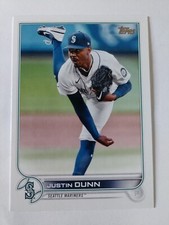 JUSTIN DUNN - 2022 TOPPS SERIES 1 SEATTLE MARINERS BASE CARD #185