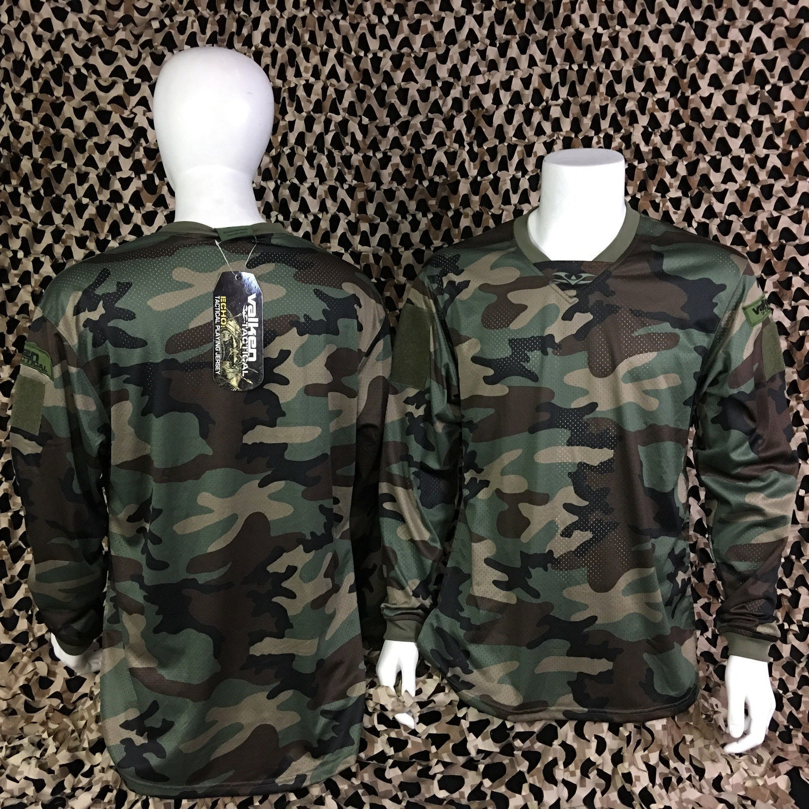 NEW Valken V-Tac ECHO Combat Tactical Paintball Jersey - Woo
