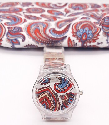 OROLOGIO UNISEX UOMO DONNA  jacob mille  silicone multicolore con pochette PLUMA