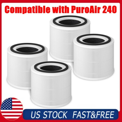 For PuroAir 240 Replacement Filter HEPA 14'' For PuroAir 240 Purifier (2/4 Pack)