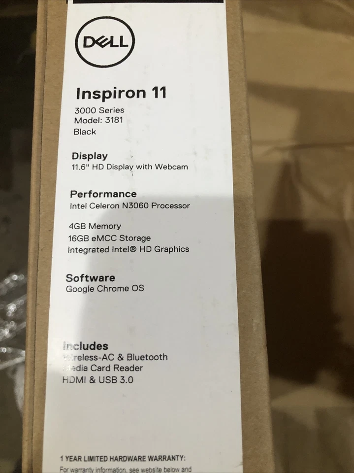 Dell C3181-C871BLK-PUS 11.6 in. 4GB 16GB Notebook - Black - Image 3 of 3