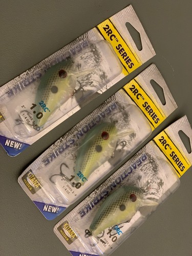 3 Reaction Strike 2RC Series 1.0 Crankbait 1/4oz. 2" Ghost Sexy Lure's #4a