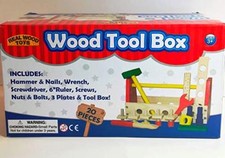 Real Wood Toys Wood Tool Box - 20 Pieces